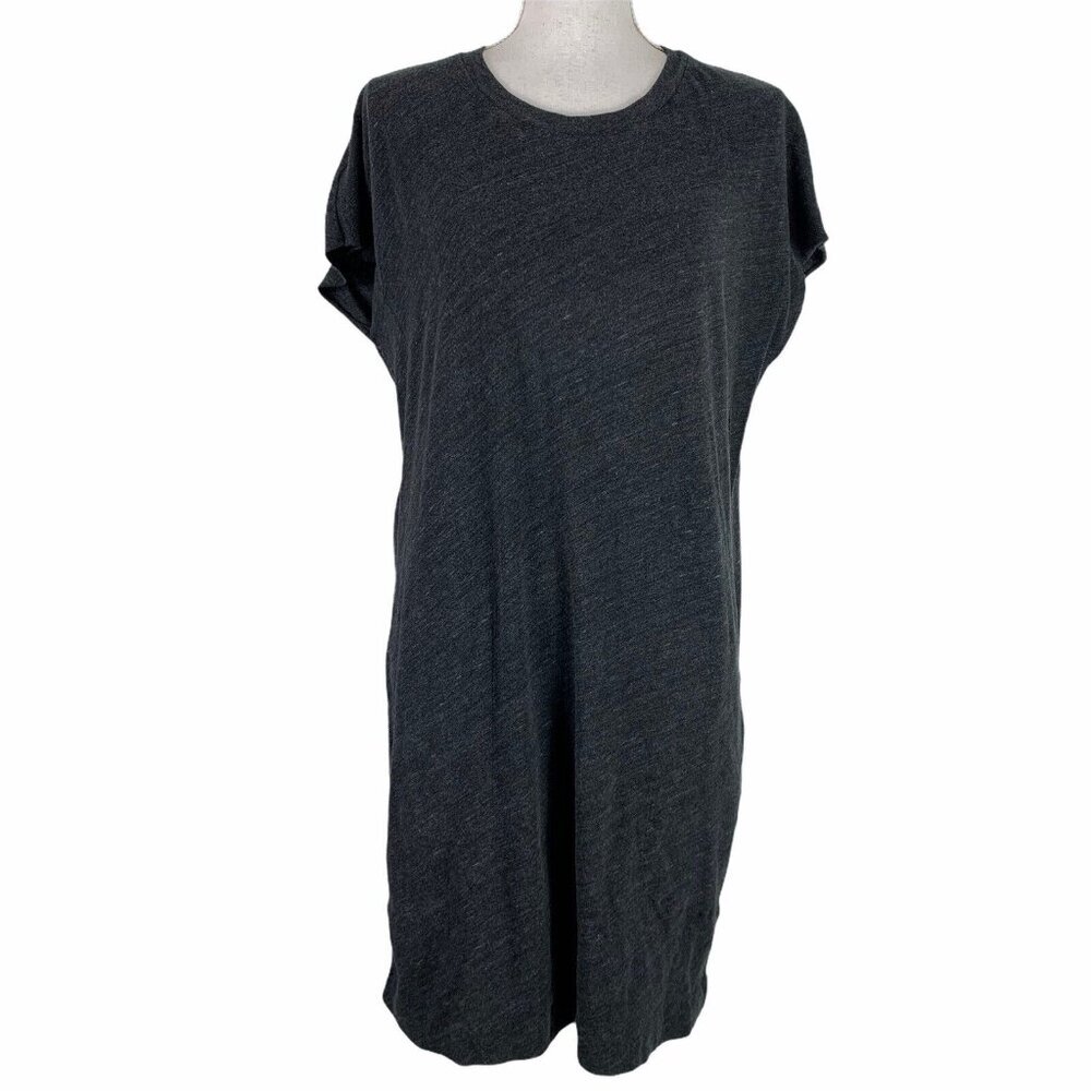 Community Size Small Dress Knit Sleeveless Pockets Gray Stretch Comfort Short